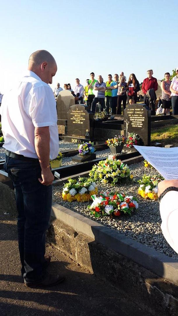2016 Danny McCauley commemoration, Strabane wreath laying