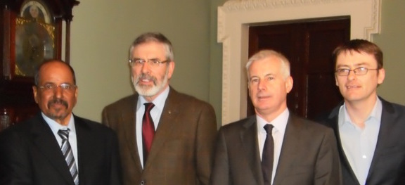 Saharawi Republic President meets Sinn Féin during official visit to Ireland 2012