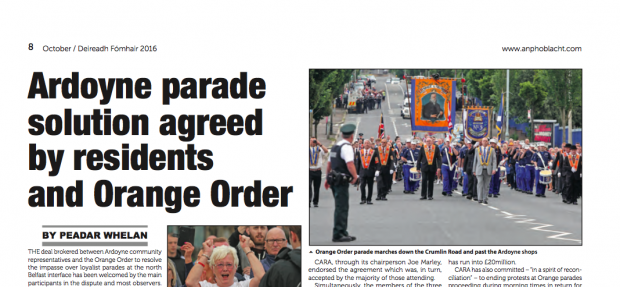 Ardoyne deal 2016