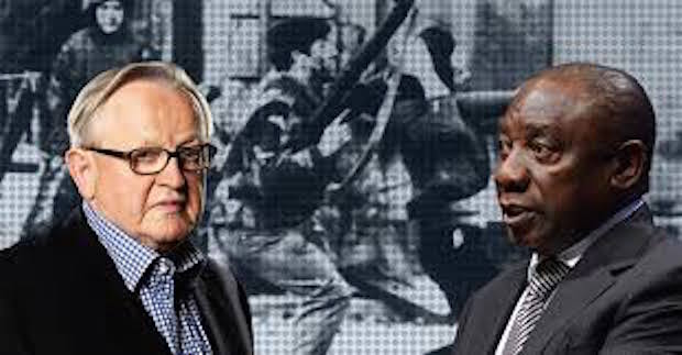 Cyril Ramaphosa and Martii Ahtisaari