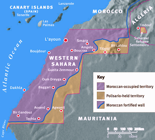 Sahara map