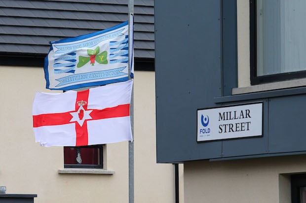 UVF/YCV and Ulster flags housing June 2017