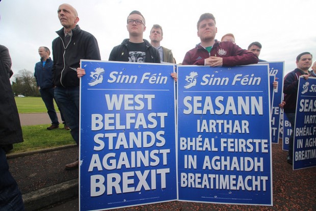 Brexit protest – West Belfast youth