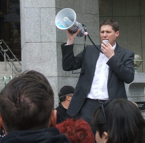 MC Matt Carthy loudspeaker