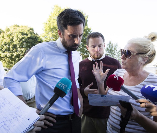 Drogheda water crisis, July 2017 – Minister faces public