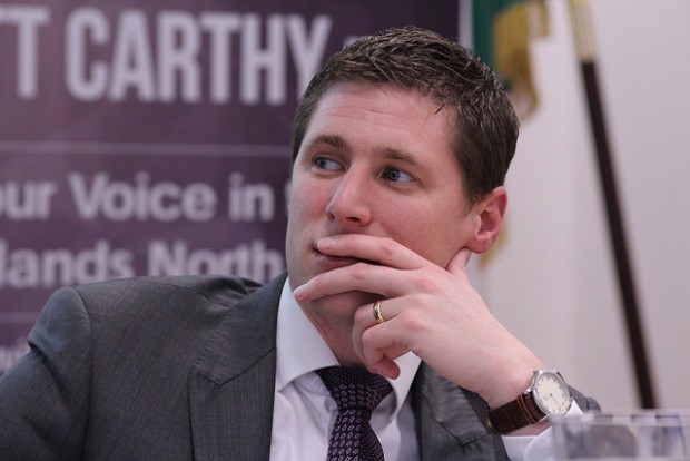 Matt Carthy thoughtful