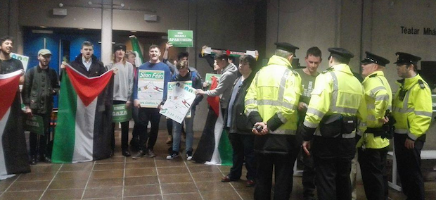 Palestine: TCD protest against Israeli Ambassador, Feb 2017