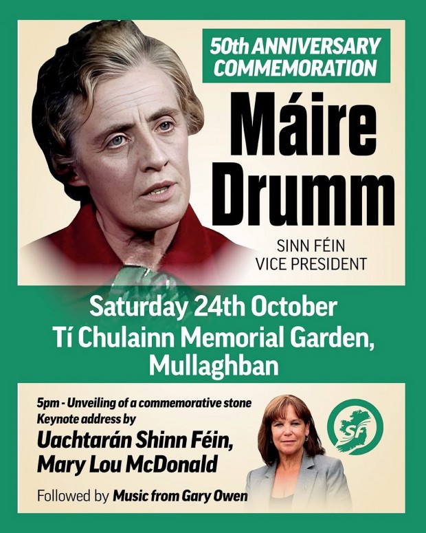 Máire Drumm Comm 50th