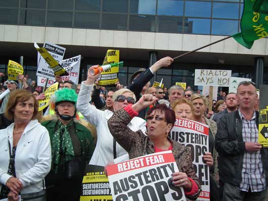 demonstration in oppsoition to the Household Charge