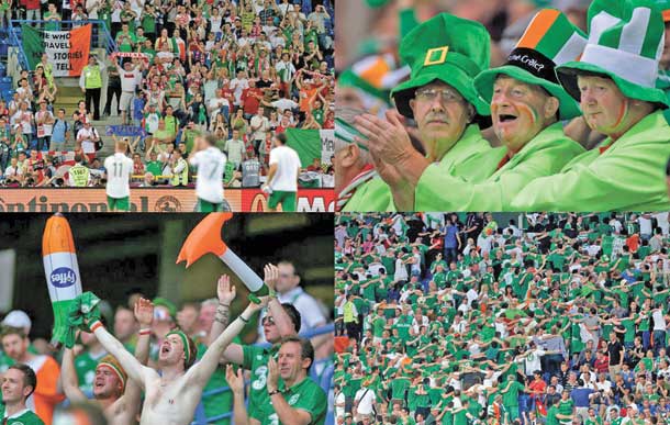 Irish fans at Euro 2012