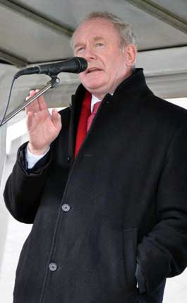 Martin McGuinness at Cappagh