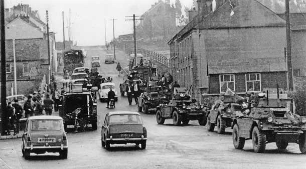 Operation Motorman: British armoured vehicles invade the nationalist town of Coalisland, County Tyrone