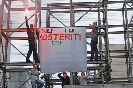 demonstration in oppsoition to the Household Charge