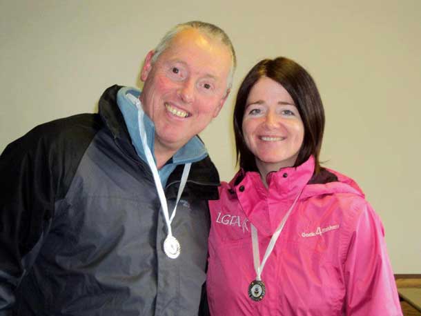 Seán Lynch MLA and Councillor Bronwyn McGahan took part in the climb