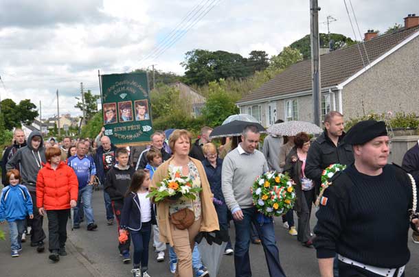 The Tobias Molloy commemoration parade makes its way to Donneyloop