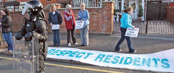 Orangemen protest