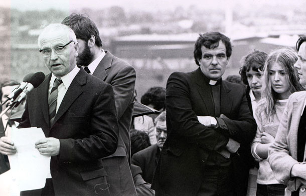 John Joe at Joe McDonnell funeral