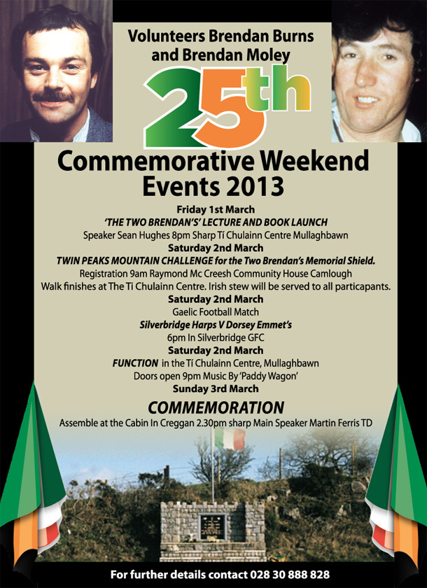 VOLS BURNS AND MOLEY 25TH ADVERT