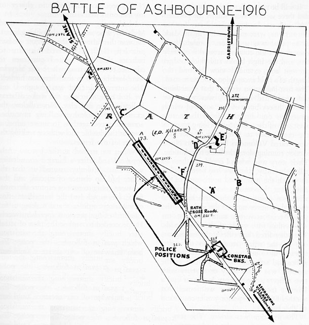 1916 Ashbourne map