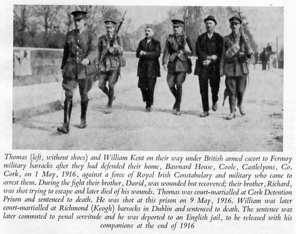1916 cork Kent arrests