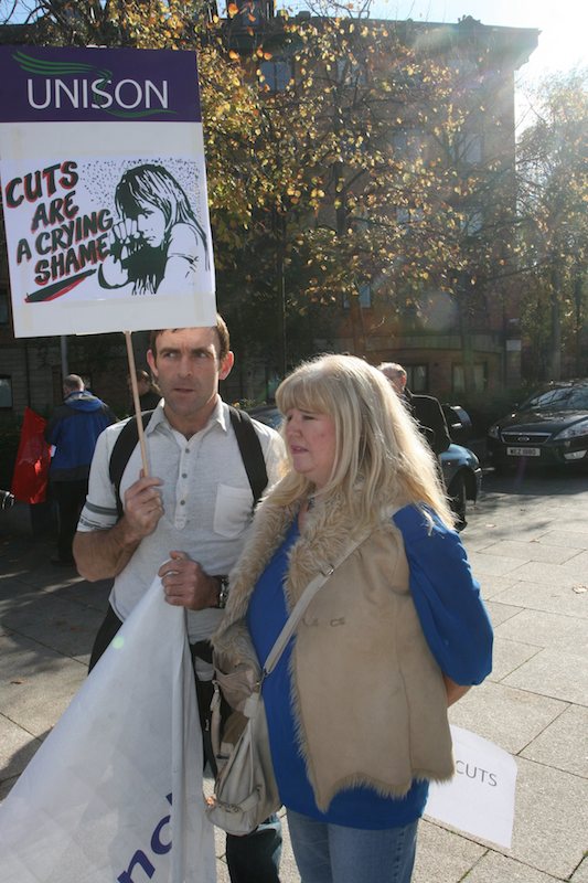 Belfast anti cuts rally 8
