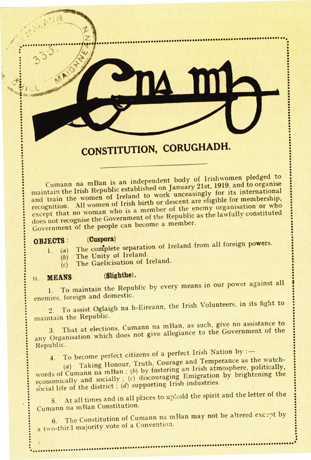 Cumann na mBan constitution