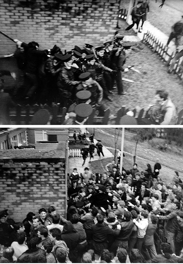 Ciarán Fleming’s funeral is attacked by the RUC, but defended by his comrades