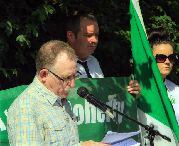 Doco’s comrade and friend, Dessie Ellis TD, chairs the event