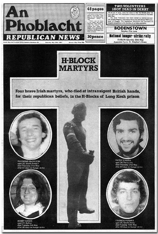 AP cover Raymond McCreesh and Patsy O’Hara RIP