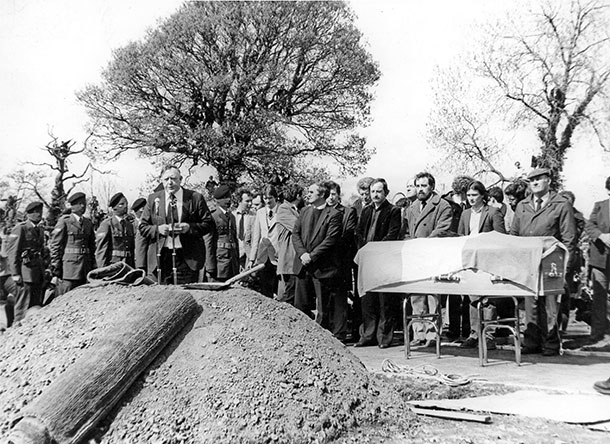 Francis Hughes's funeral John Davey chairs