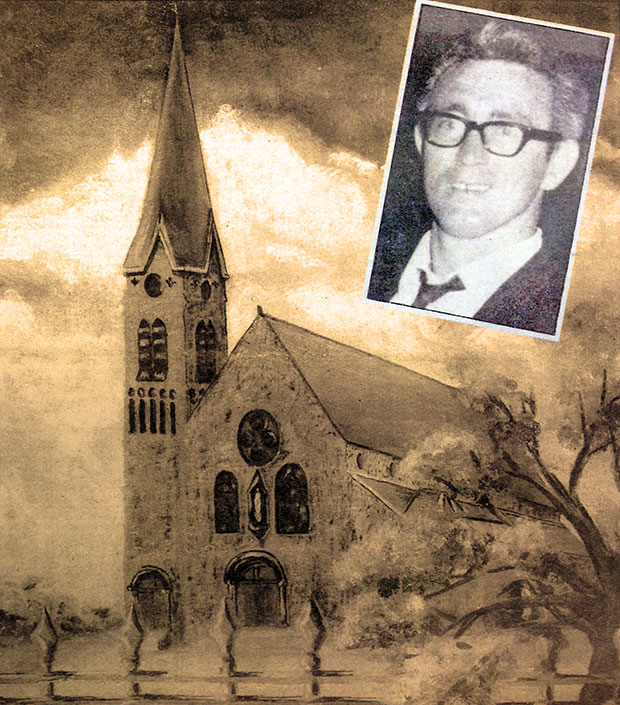 St Matthew’s Chapel stands on the edge of Short Strand