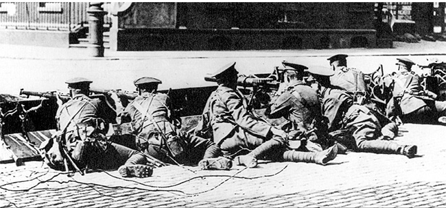 British Army barricade