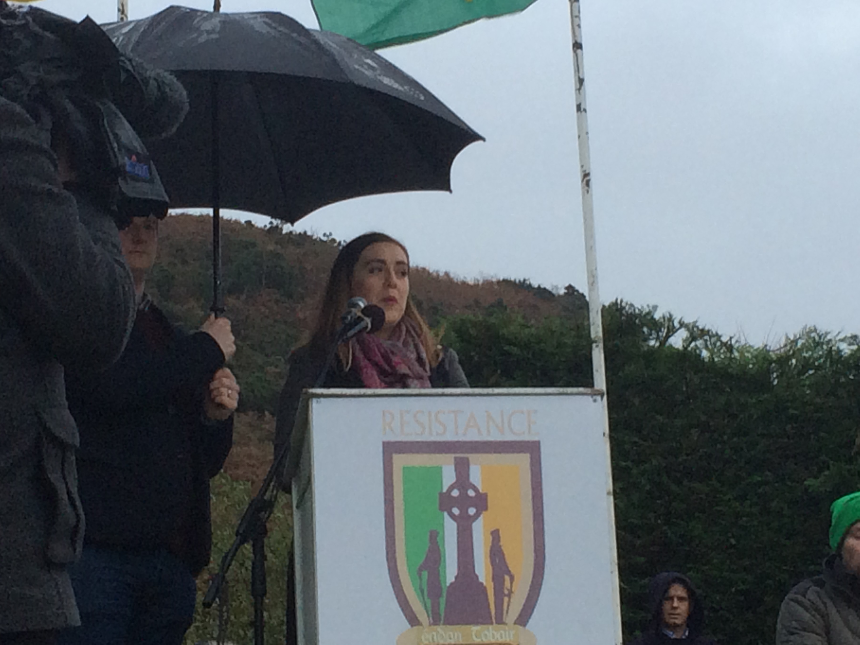 Megan Fearon addressing the Edentubber commemoration