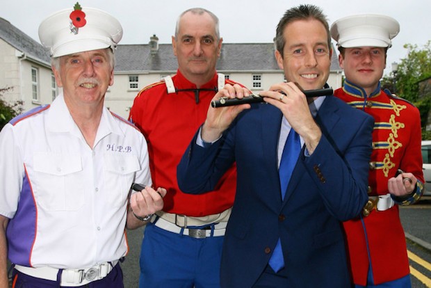 DUP Minister Paul Givan unionist bands funding