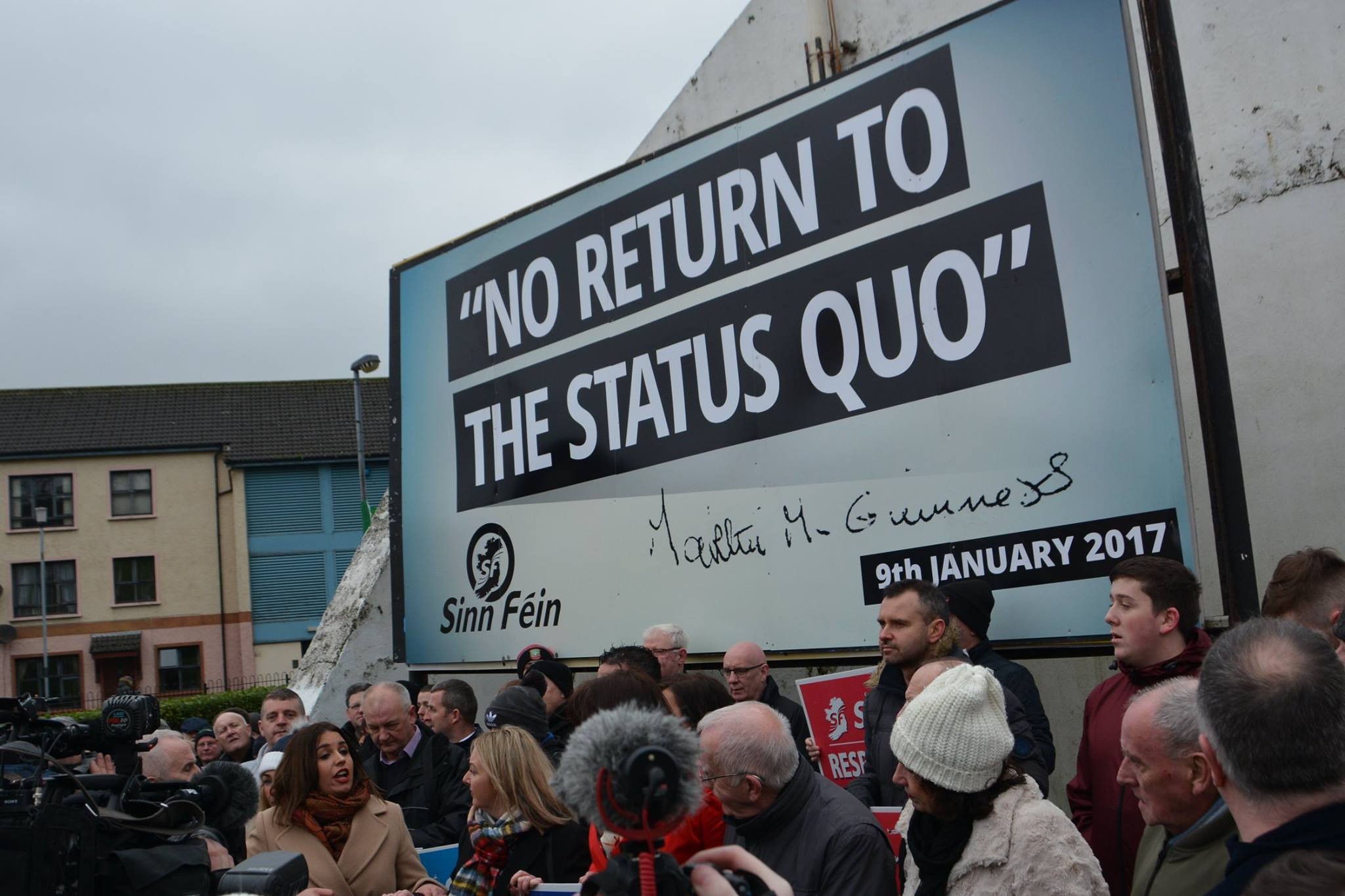 No Return to the Status Quo mural unveiled at Free Derry Corner.