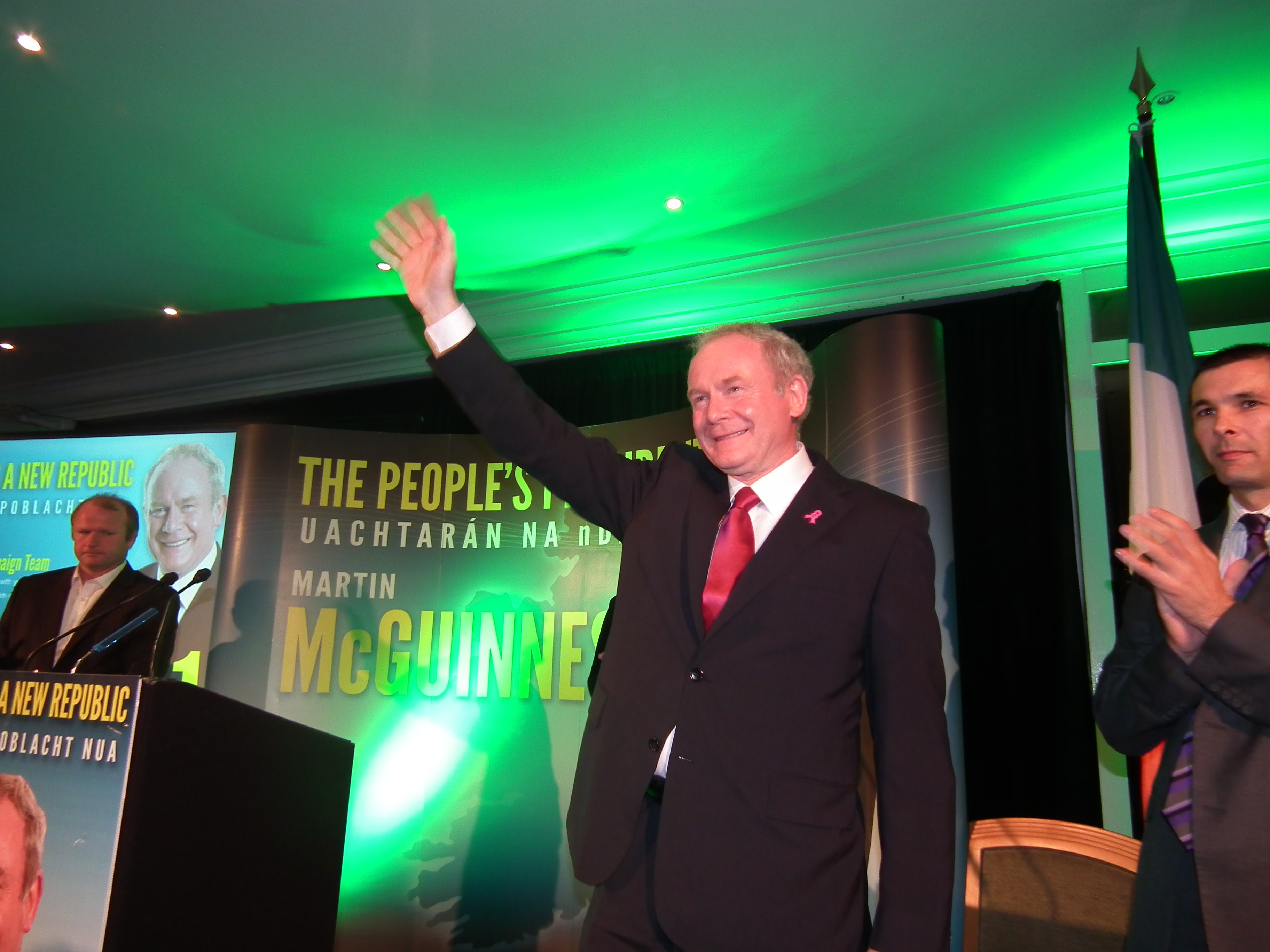 Martin McGuinness during the presidential election campaign.