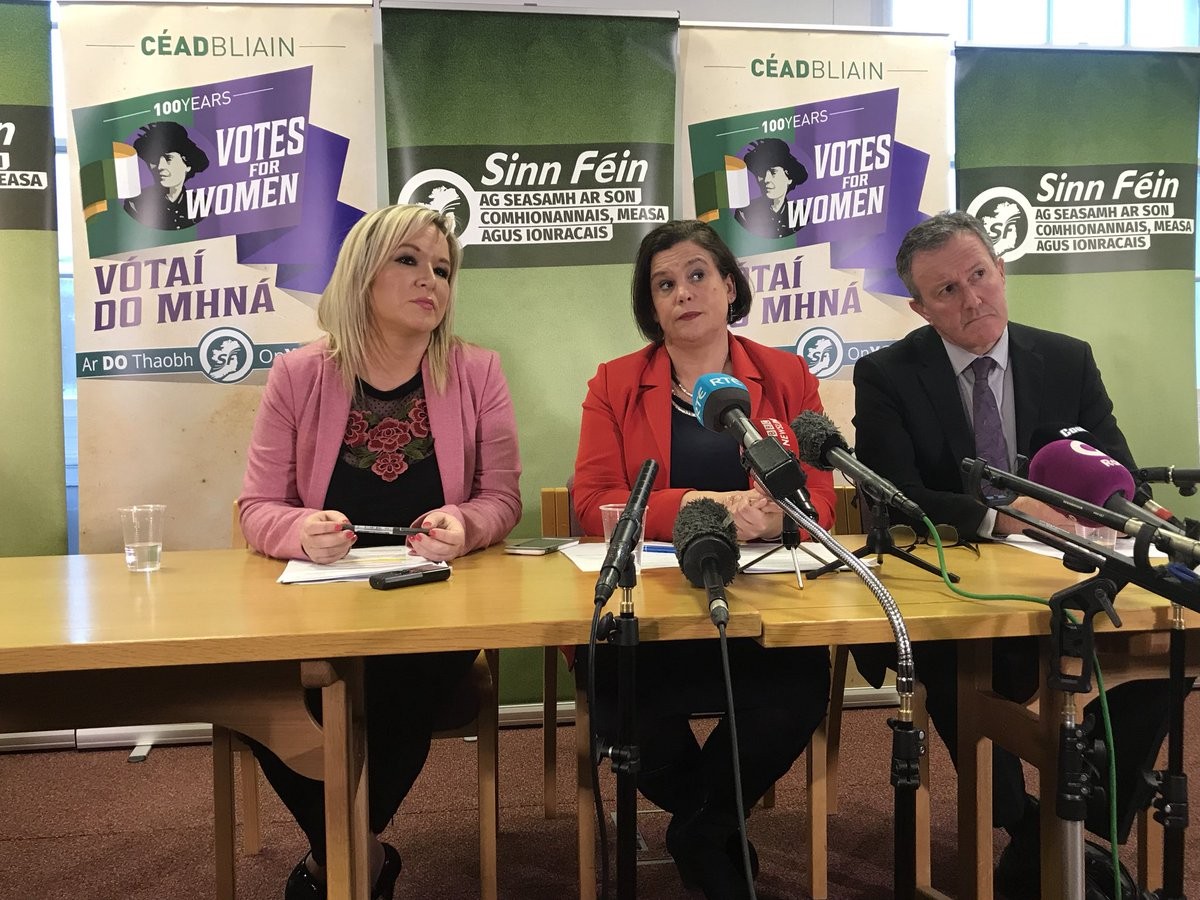 Sinn Féin leaders at Stormont