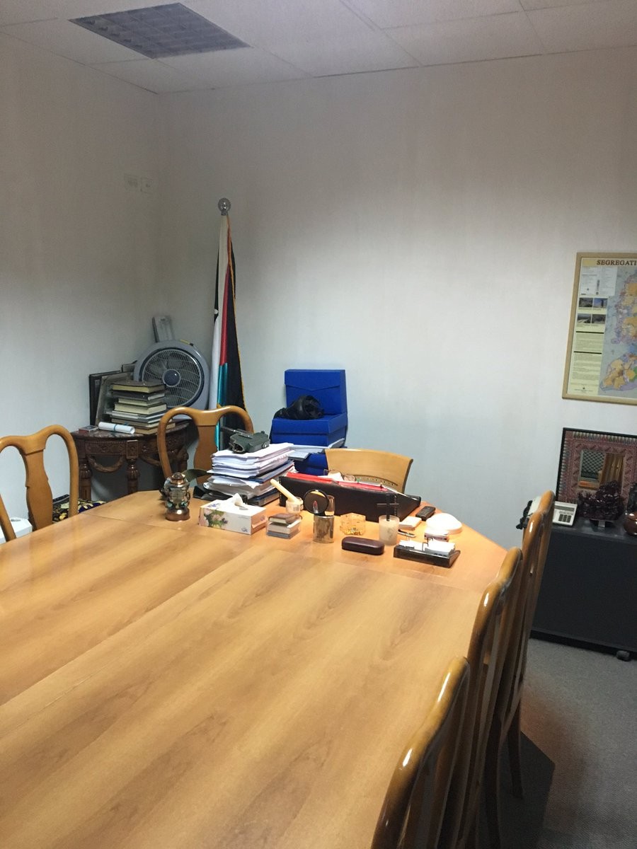 The inside of Yasser Arafat's compound, now a museum.