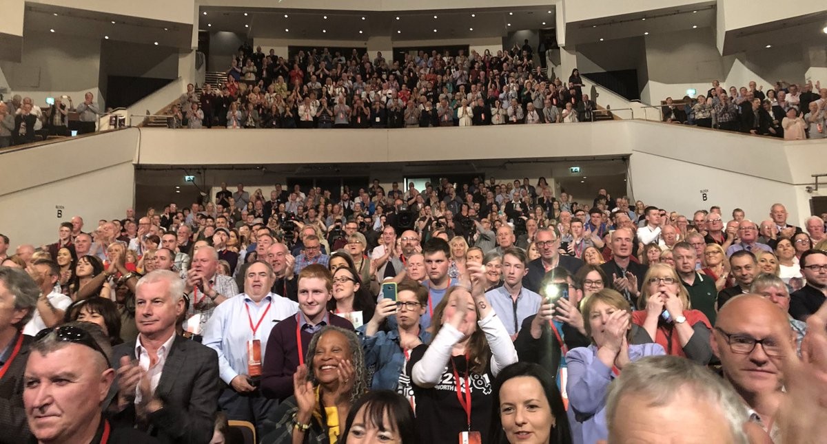 Packed hall at the Ard Fheis.