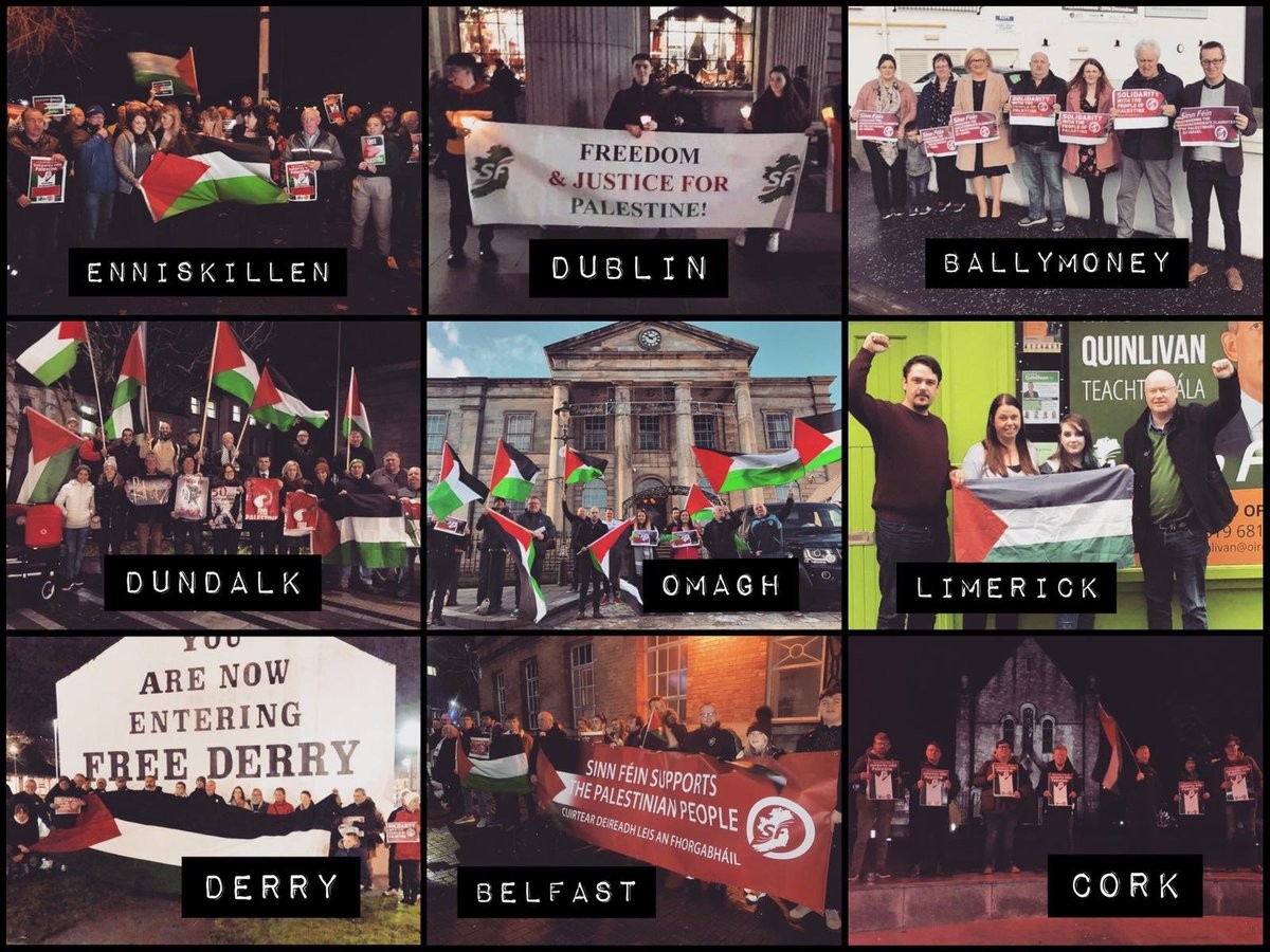 Solidarity demonstrations across Ireland