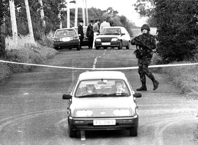 Volunteers Brian Mullin, Gerard Harte and Martin Harte Ambush sceen