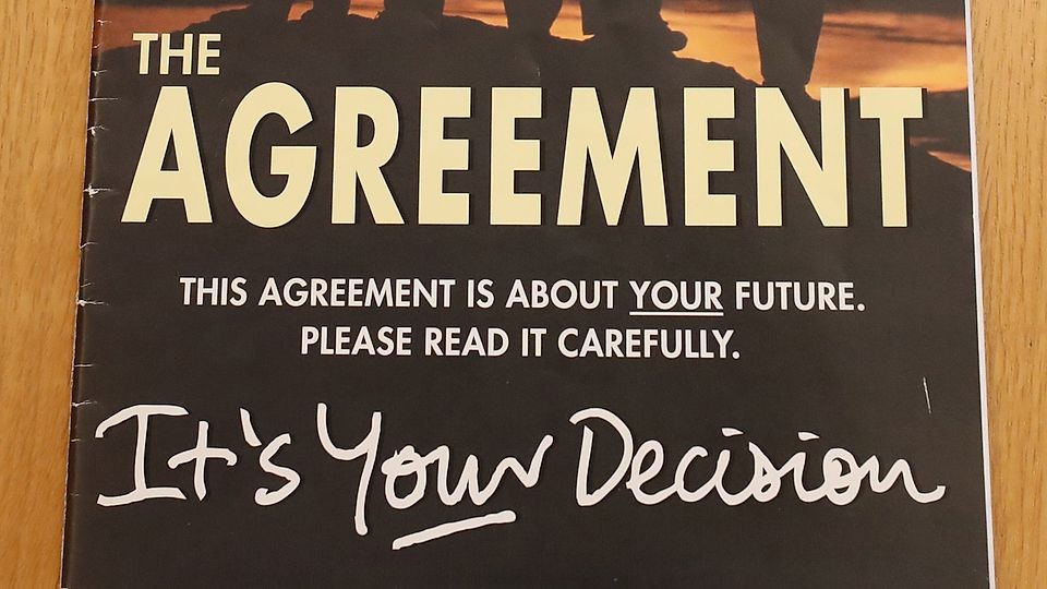 The Good Friday Agreement was signed in 1998.