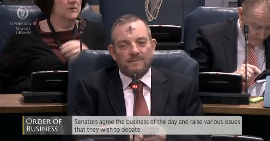 Senator Buttimer while the case of a homeless 75 year-old was raised in the Seanad.