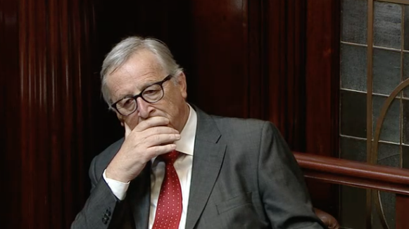 Jean Claude Juncker in the Dáil.