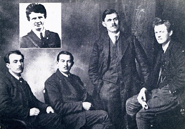 Séamus Robinson, Seán Treacy, Dan Breen, Michael Brennan and Seán Hogan