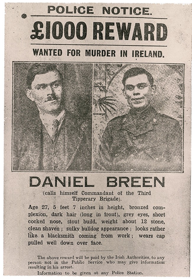 'Wanted Poster' issued for Dan Breen