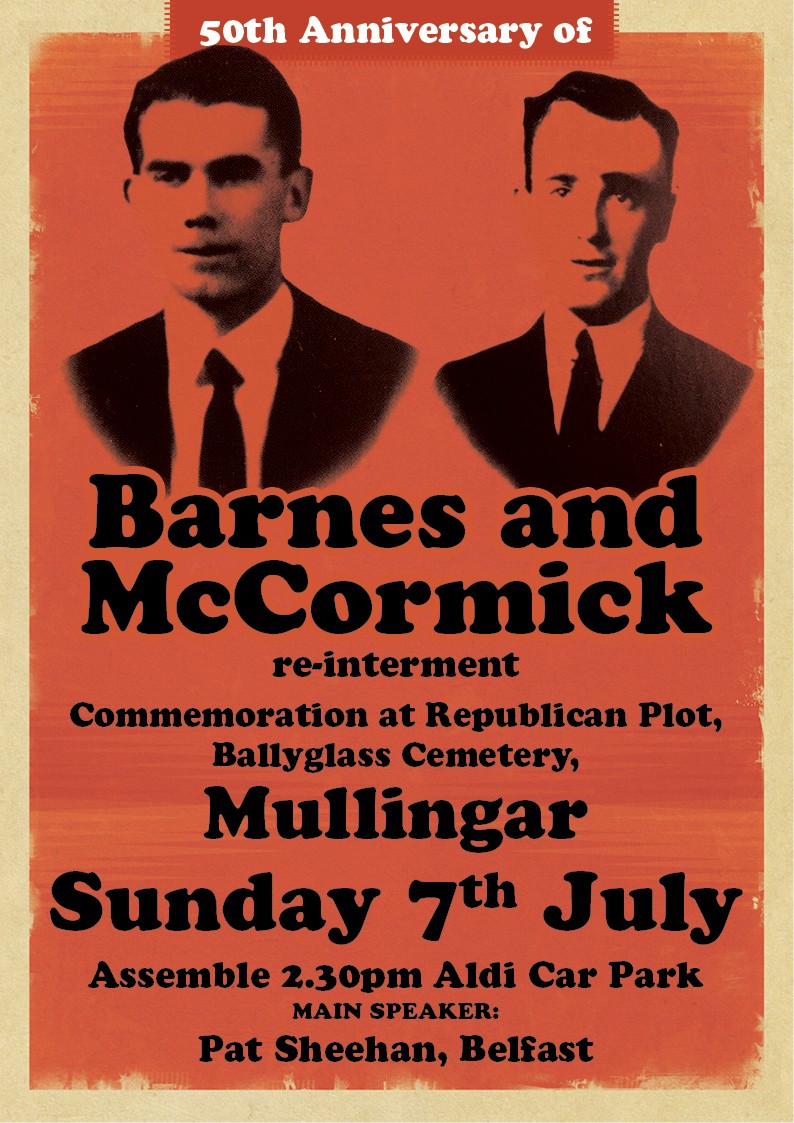 Ireland The Re Interment Of Peter Barnes And James Mccormick