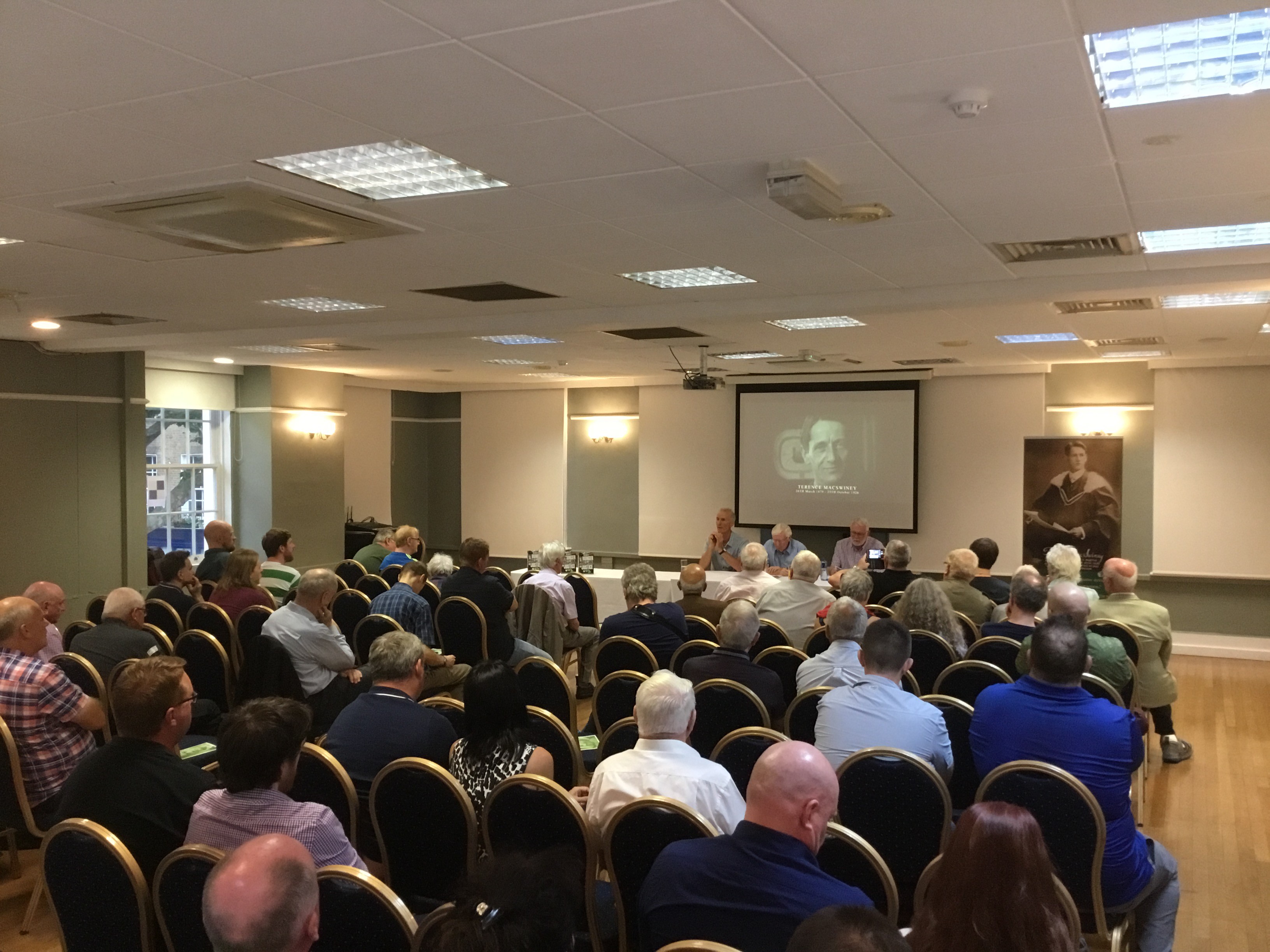 Packed crowd at the launch.