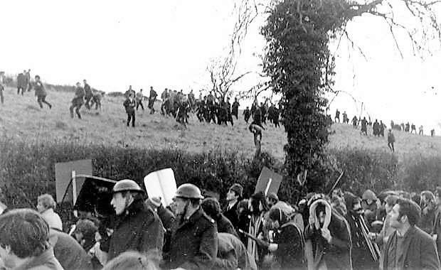 The attack on marchers.