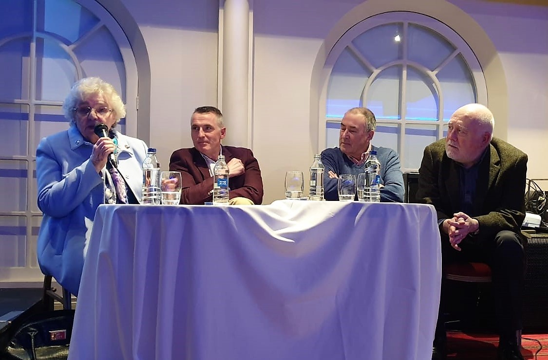 Pannelists at the discussion.